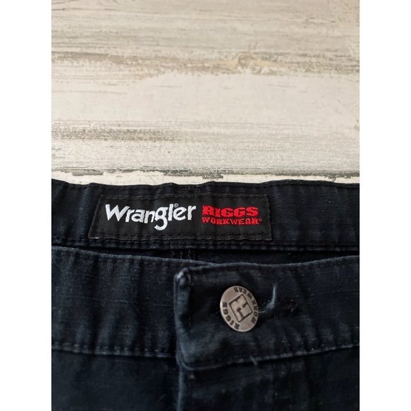 Wrangler Riggs Workwear black carpenter work pants size 44x32 - Picture 4 of 7